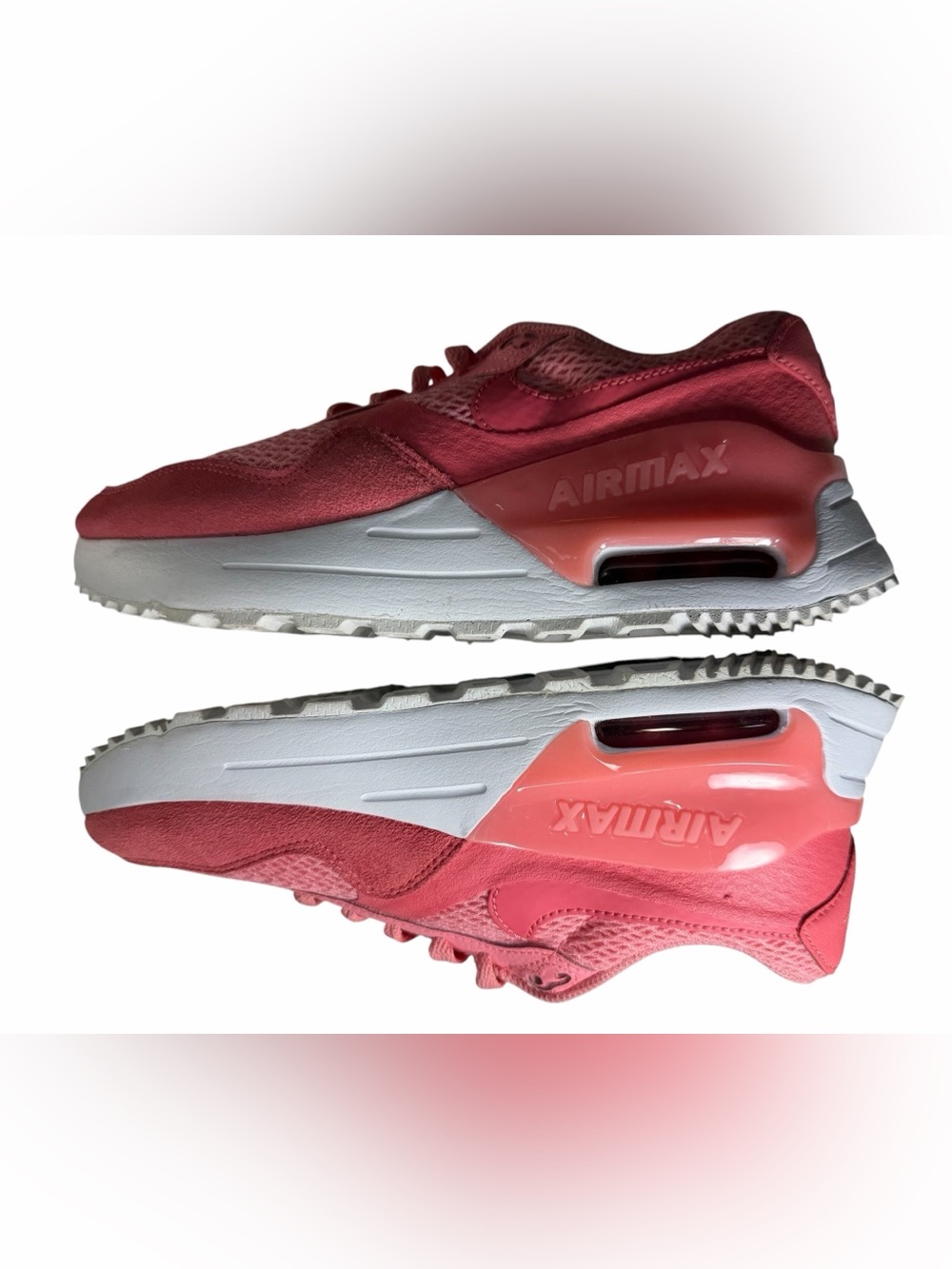 Nike Women's Pink Gradient Air Max Sneakers - Picture 3 of 7